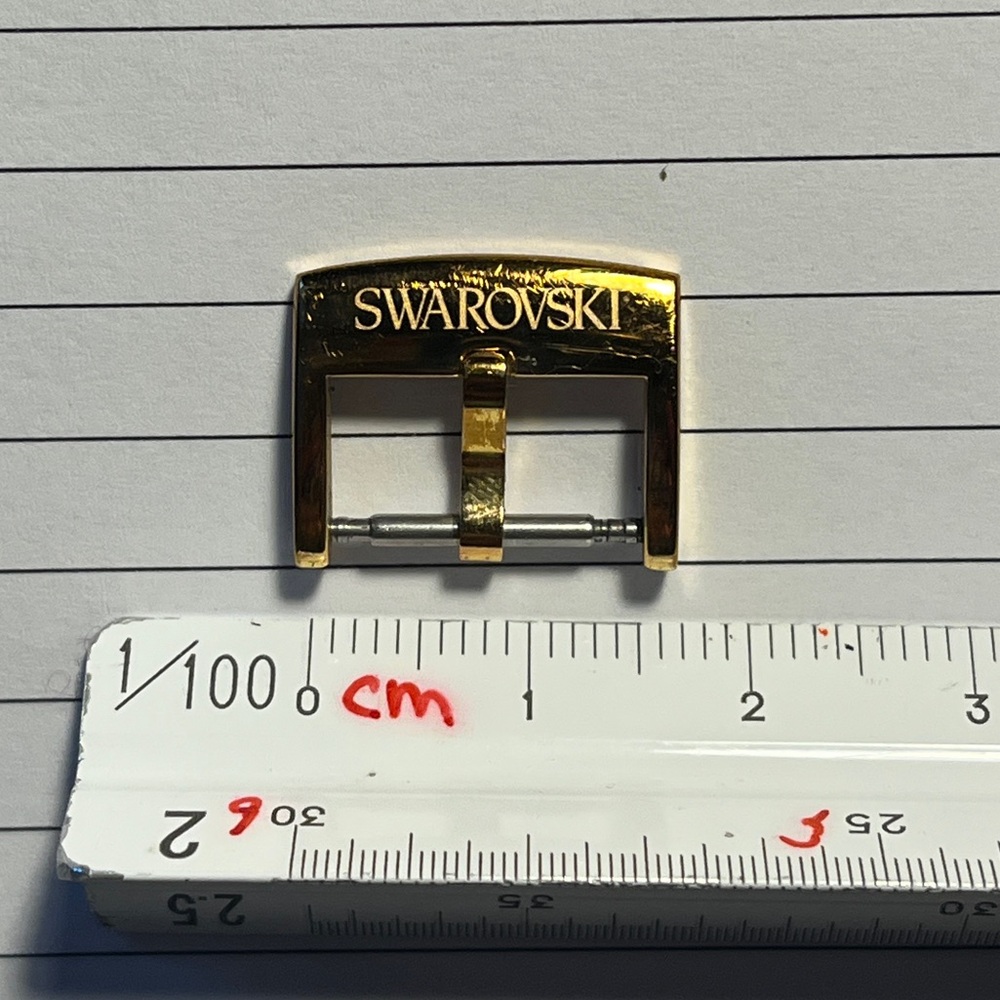 Swarovski watch strap replacement buckle gold 16mm